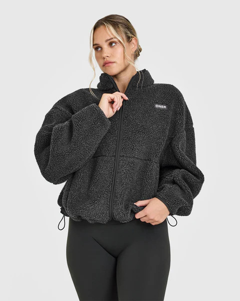 Zip Through Fleece Jacket 
 Washed Grey | Oner Active (UK / US)