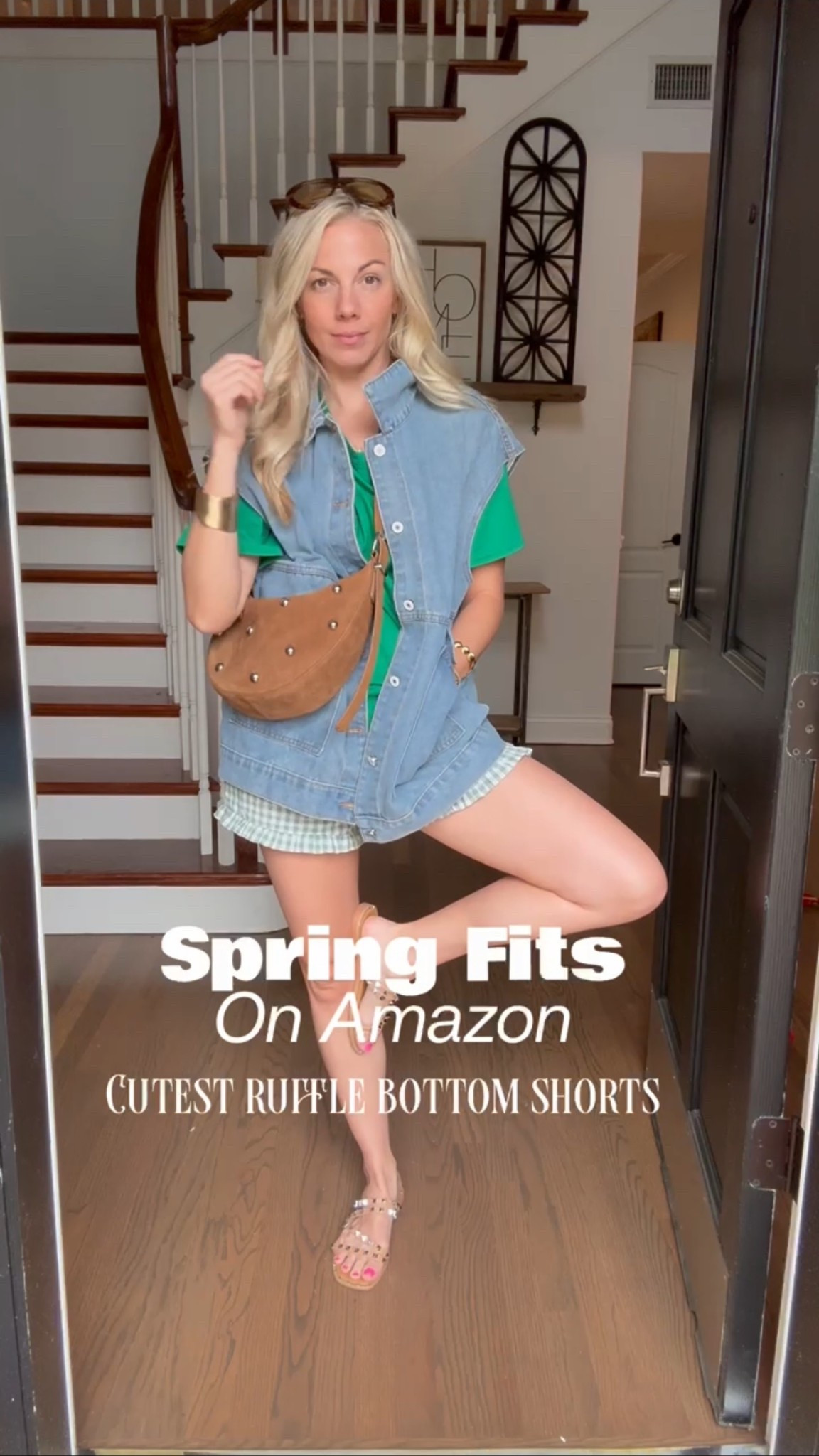 How cute is this for St. Pattys day coming up ! Not too much green just the right amount with this layered vest !! Loving this !! 

#LTKSpringSale #LTKmomlife #LTKSeasonal