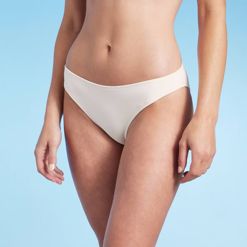 Women's Cheeky Bikini Bottom - Shade & Shore™ Off-White | Target