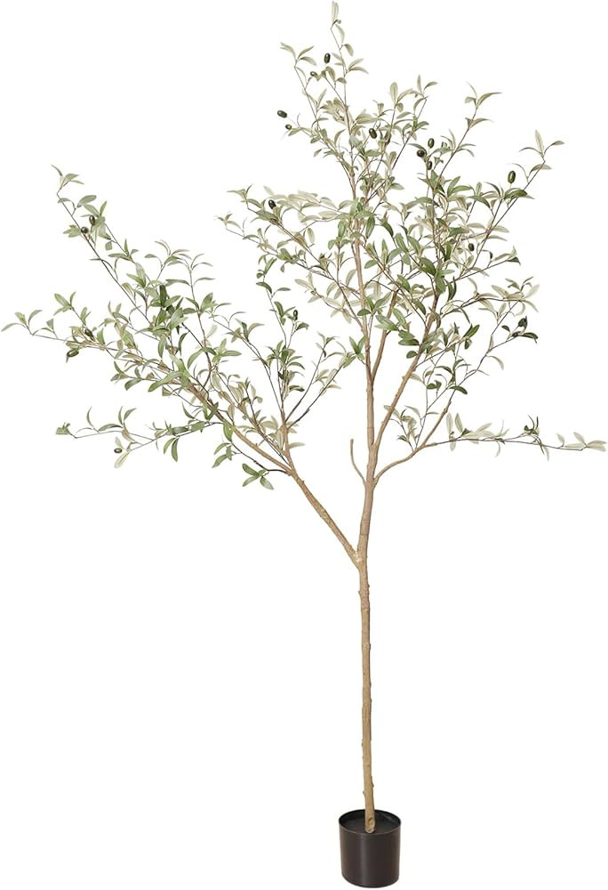 Artificial Olive Tree Tall Fake Olive Tree with Adjustale Branches Artificial Tree for Modern Hom... | Amazon (US)