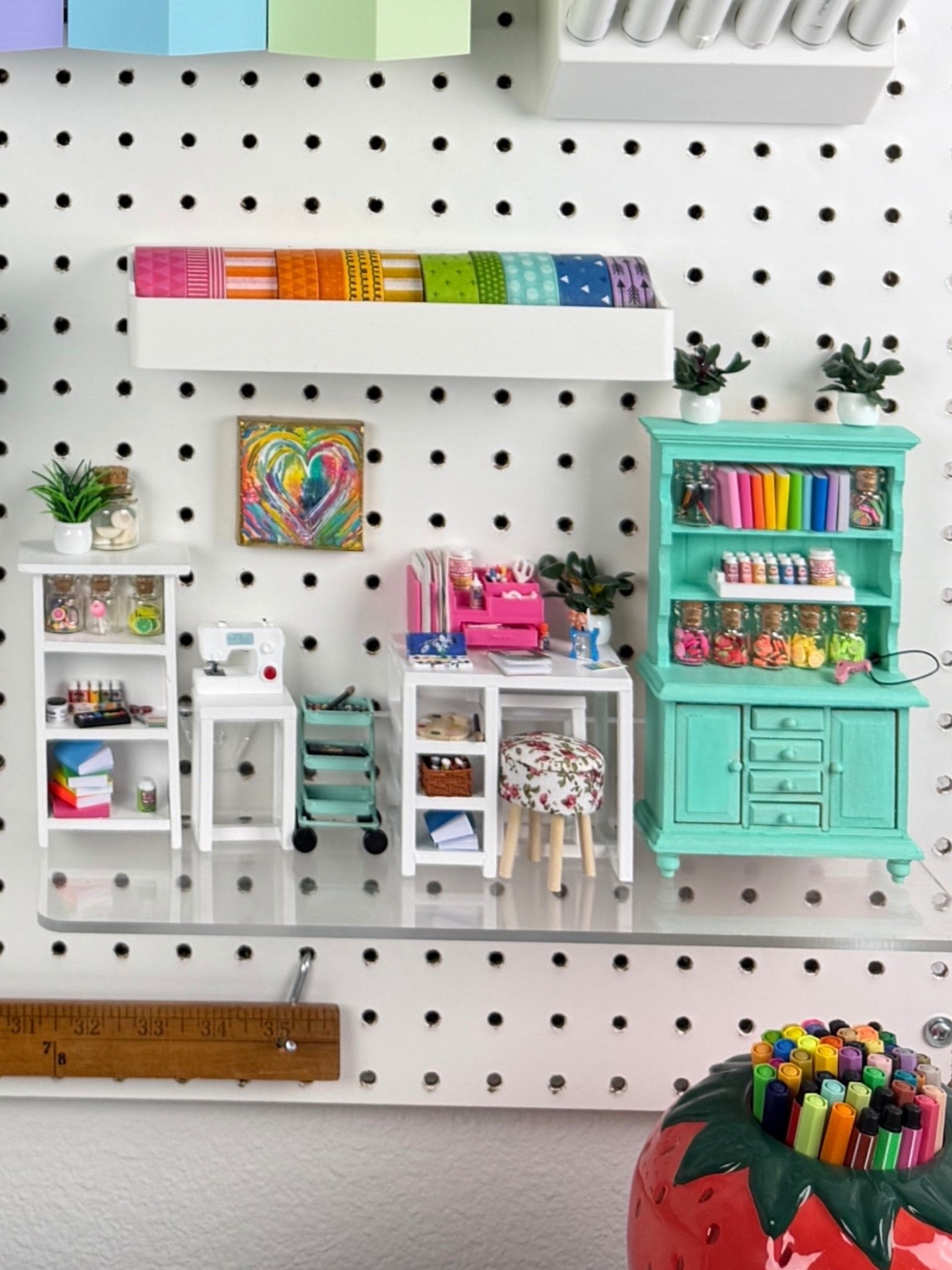 Miniature craft room supplies 