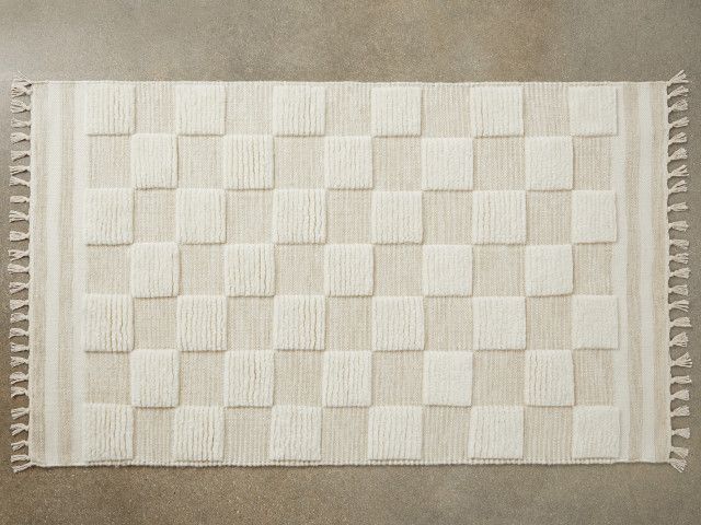 Checkered Wool Rug curated on LTK