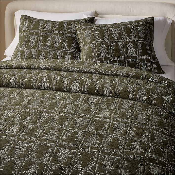 Reflections Matelasse Tree Quilt & Shams | West Elm (US)