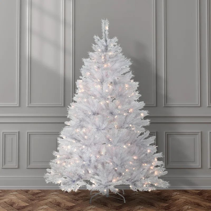 Addilynn 6' Lighted Artificial White Pine Christmas Tree | Wayfair North America