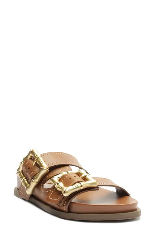 Schutz Enola Slide Sandal in New Wood at Nordstrom, Size 5 | Nordstrom