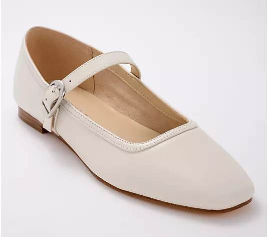 Marc Fisher LTD Leather Mary Jane Flats - Garissa-QV - QVC.com | QVC