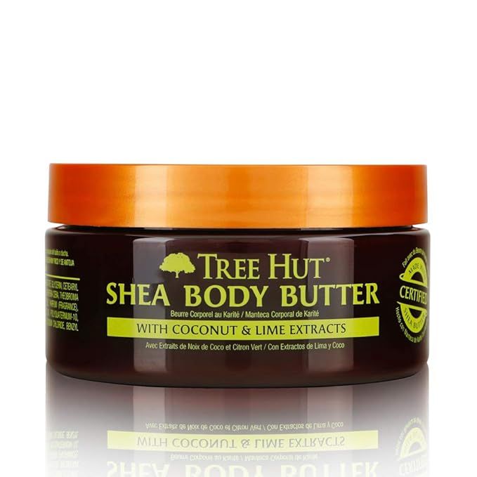 Tree Hut 24 Hour Intense Hydrating Shea Body Butter, Coconut Lime, 7 Ounce | Amazon (US)