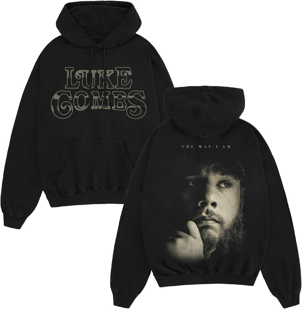 Luke Combs The Way I Am Album Cover Hoodie, Black | Amazon (US)