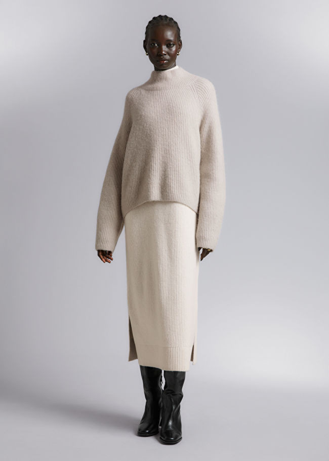 Knitted Mock Neck Jumper | & Other Stories (EU + UK)