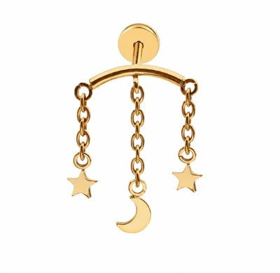Luna Dangle (Vertical Helix) | Pierced by Ash Design