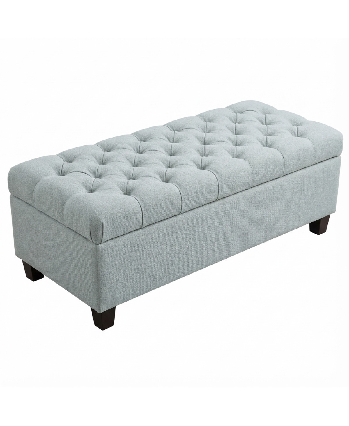 Streamdale Furniture 50.25" Storage Ottoman Bench with Safety Hinges - Baby blue | Macy's