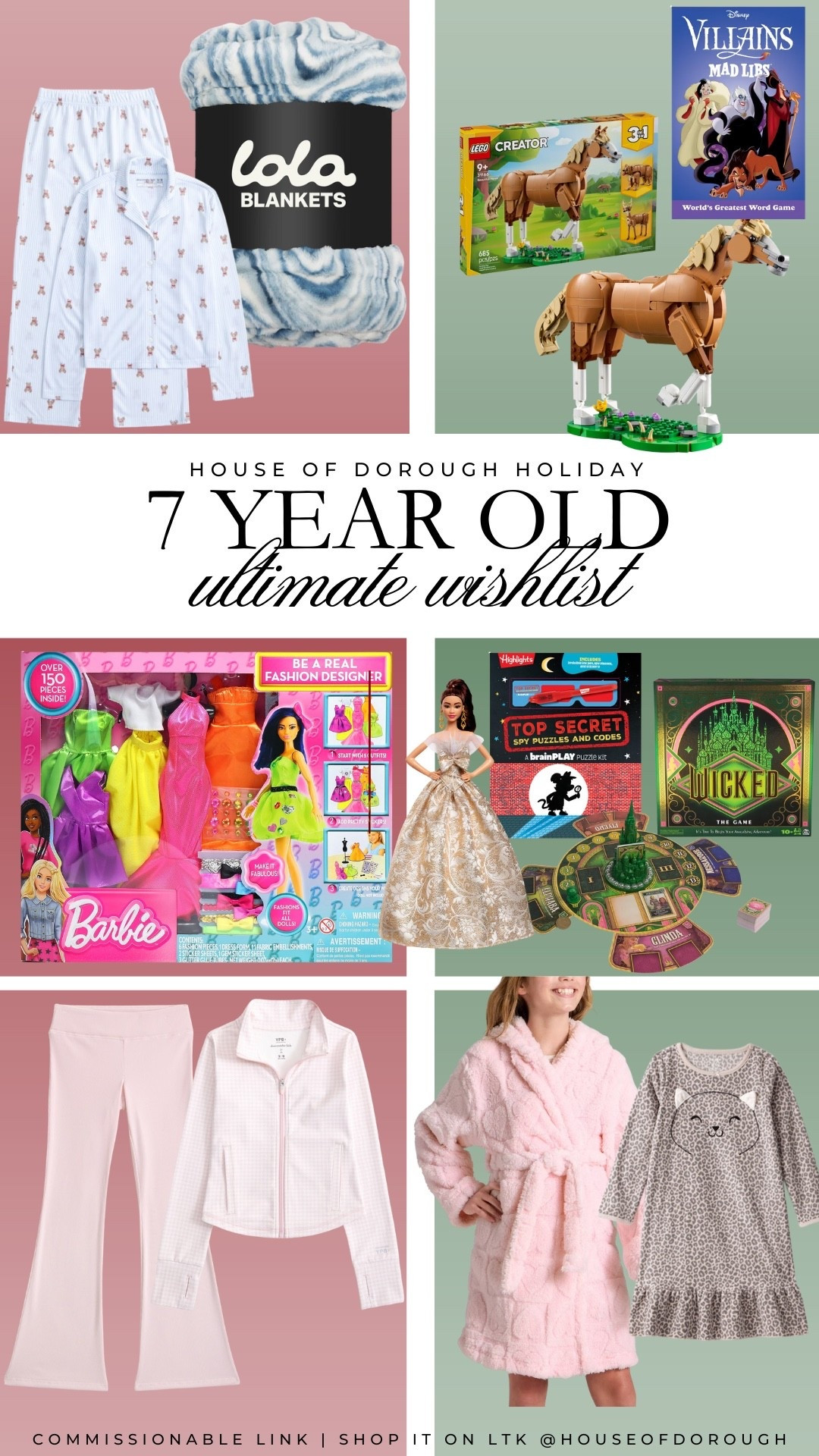 My 7 year old’s ultimate wishlist! 

Gift guide, christmas gifts, holiday gifts, gifts for kids, gift ideas, toys, christmas guide 

#LTKGiftGuide #LTKHoliday #LTKKids