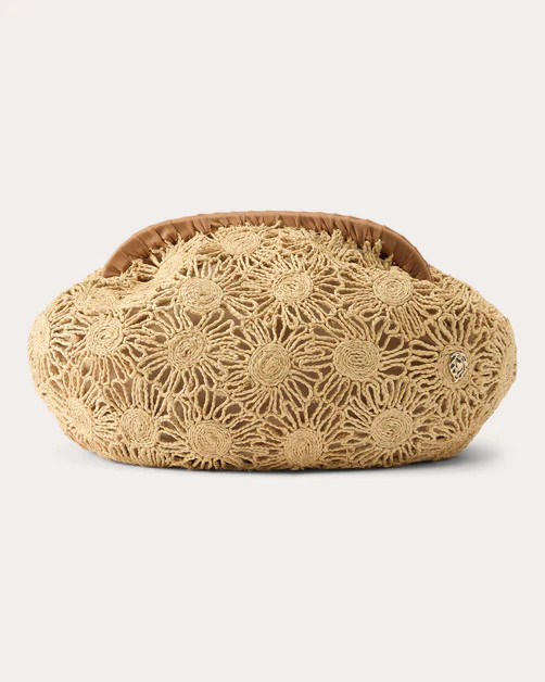 Azul Raffia Frame Clutch | Olivela