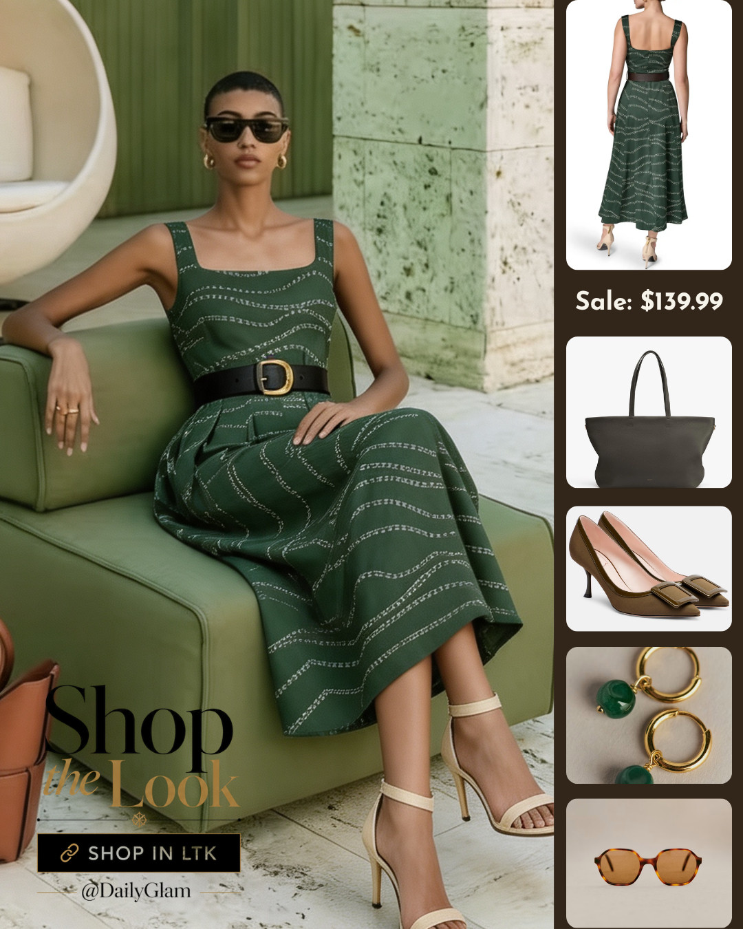 Structured Forest Green Striped Midi Dress Belted Classic Luxury Look

#BeltedDress #StripedDress #ClassicChic #SmartCasualStyle #GreenMidi
 

 #LTKootd #LTKOver40 #LTKWorkwear
