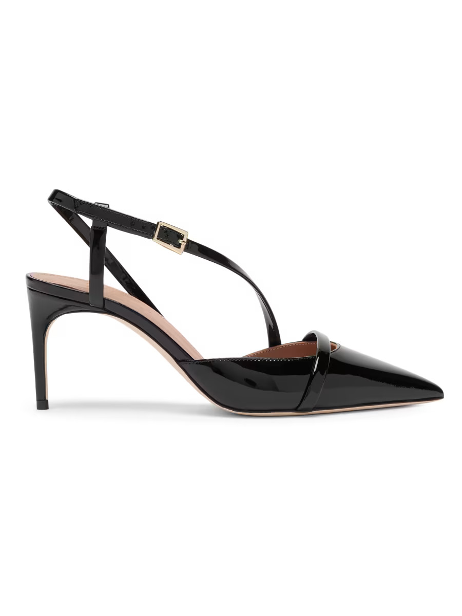 Valeria 70MM Patent Leather Slingback Pumps | Saks Fifth Avenue