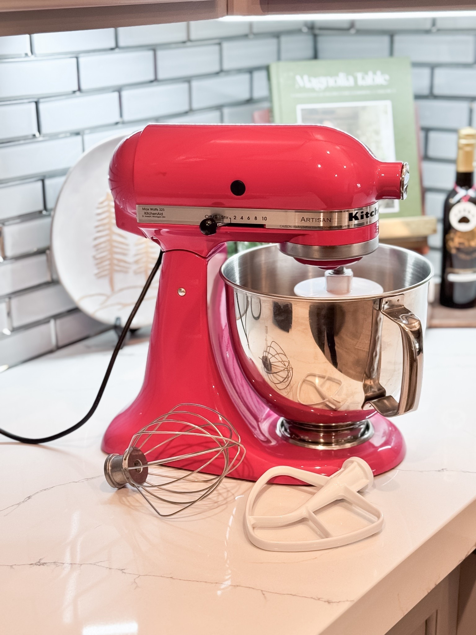 On SALE Limited Time Offer!!!
You guys… I am freaking out! My husband surprised me with this exact KitchenAid mixer TEN years ago when we were dating because he knew my love for all things pink… and now the iconic Hibiscus Pink KitchenAid Artisan Stand Mixer is officially back in stock! 
The lighting on this photo doesn’t do the color justice. 

This color is even more stunning in person—bright, bold, happy, and the perfect statement piece for your kitchen. It literally makes baking feel extra magical. Whether you’re whipping up holiday cookies, everyday dinners, or trying new Pinterest recipes, this mixer does everything with ease.

Comes with all the attachments you need for mixing, kneading, whipping, and more—plus that shiny stainless steel bowl that looks amazing on the counter. If you’ve had your eye on a pop-of-color KitchenAid, this is your sign. Hibiscus Pink is back and it’s perfection! 
Plus there are so many fun new attachments so I’m stocking up for Christmas. 

KitchenAid mixer • KitchenAid Artisan • Hibiscus Pink KitchenAid • pink kitchen appliances • holiday gift ideas • baking essentials • baker gift ideas • kitchen must haves • countertop appliances • bridal shower gifts • wedding registry favorites • kitchen upgrade ideas • home cook essentials • holiday baking tools • aesthetic kitchen finds • gift for her • gift for him • gift ideaas


#LTKGiftGuide #LTKfoodie #LTKHome
