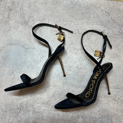 Tom Ford Green Padlock metallic leather sandals | eBay UK