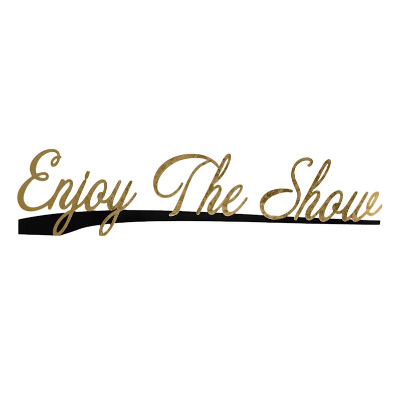 Enjoy The Show Metal Wall Art, 10x40 | At Home
