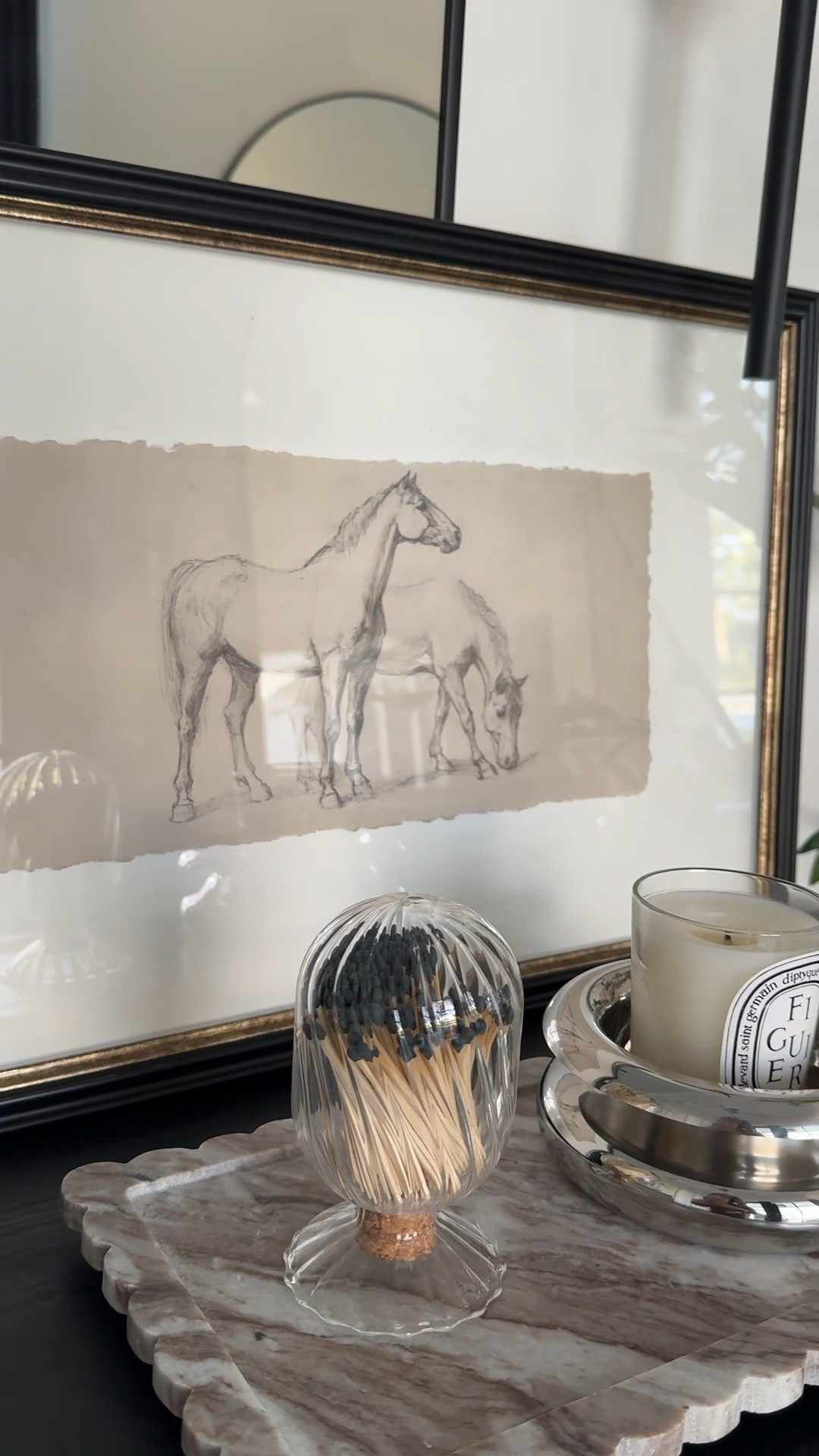 Horse sketch artwork - obsessed with this piece! It’s to high end looking 🐴🤎

#LTKHome #LTKSaleAlert