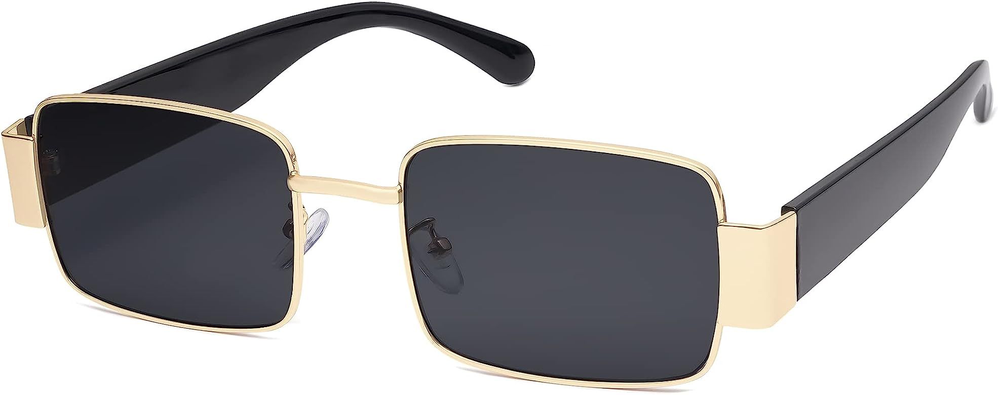 SOJOS Vintage Retangle Narrow Sunglasses Retro Fashion UV400 Sun Glasses SJ1162 | Amazon (US)