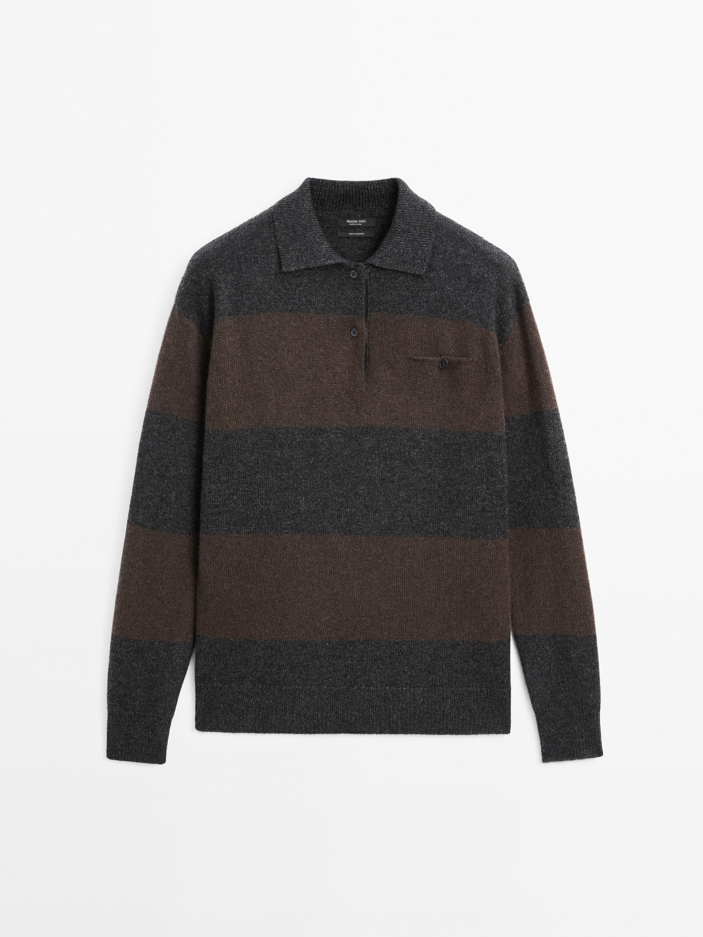100% cashmere sweater with pocket detail | Massimo Dutti UK