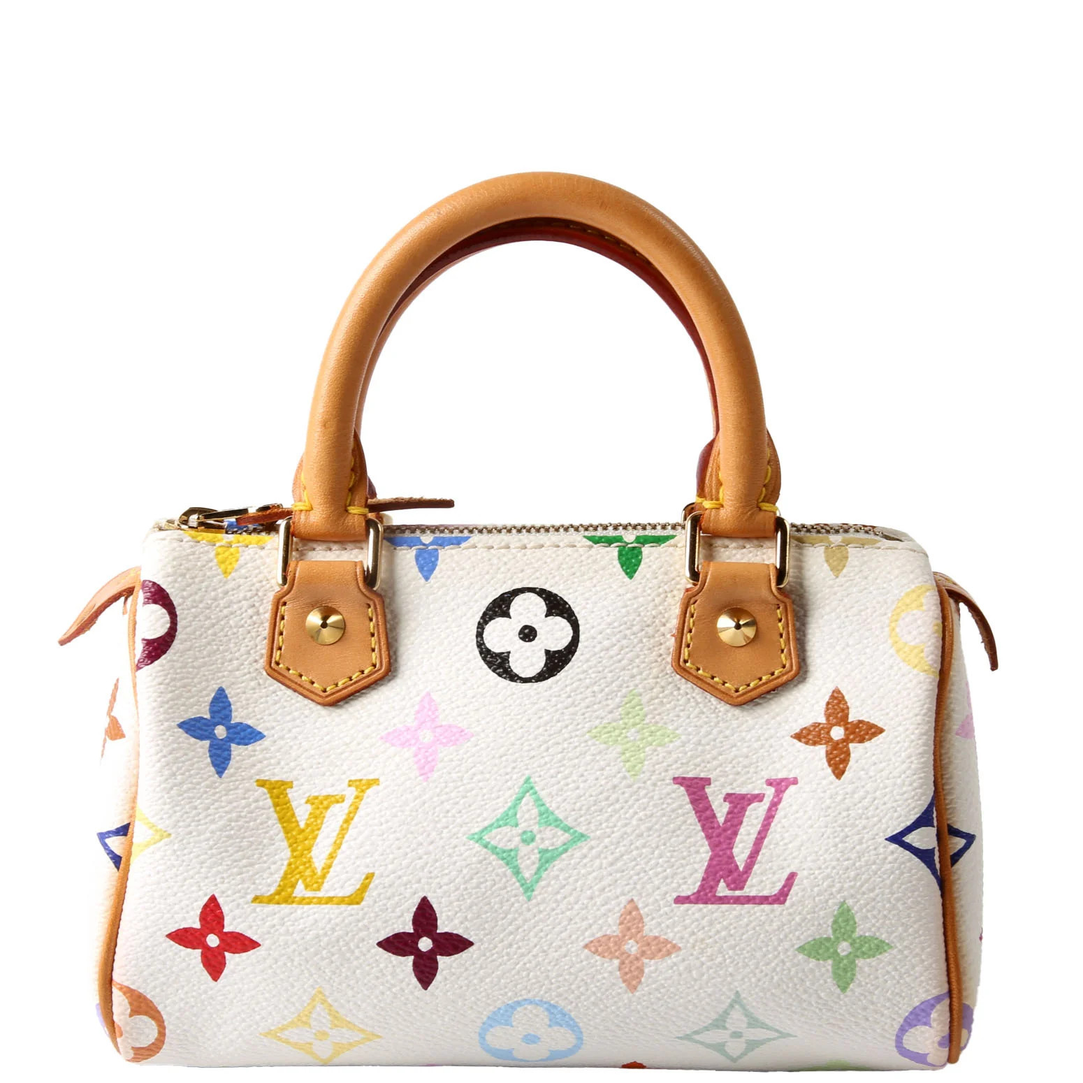 Speedy Mini HL Multicolor White | Keeks Designer Handbags