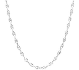 Steel by Design Adjustable Marine Link Necklace | QVC