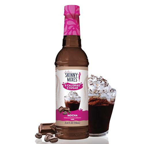 Jordan’s Skinny Mixes Sugar Free Coffee Syrup, Mocha Coffee Flavoring Syrup, Zero Calorie Drink Mix, Lattes, Baking, Protein Shake or Cocktail, Dairy & Gluten Free, Kosher, 25.4 Fl Oz | Amazon (US)
