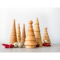 Wooden Christmas Tree Set, Decorative Trees, Table Decor, Gift | Etsy (US)