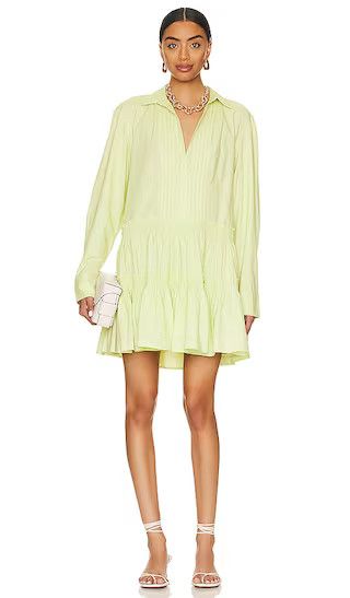 Billie Mini Dress in Lime Glow | Lime Dress | Lime Green Dress | Long Sleeve Light Green Mini Dress | Revolve Clothing (Global)