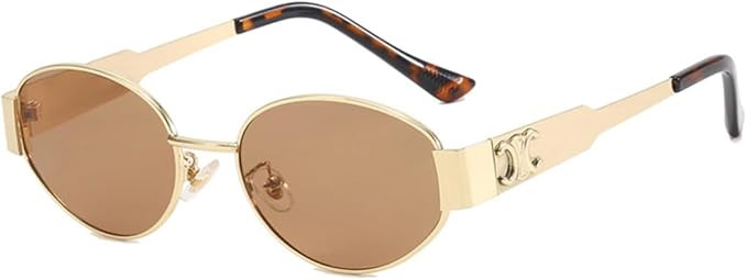 Sammiway Oval Trendy Retro Sunglasses For Women Men Fashion Sun Glasses | Amazon (US)