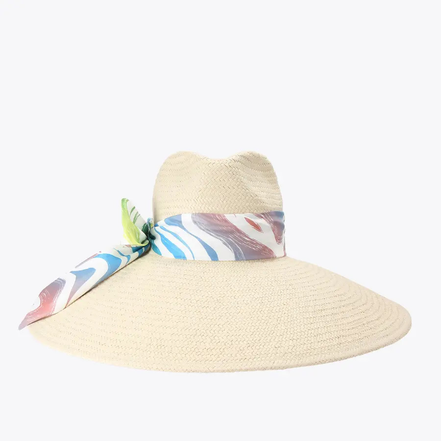 KC LG SUN HAT Raffia Woven Sun Hat by Kurt Geiger London | Kurt Geiger US