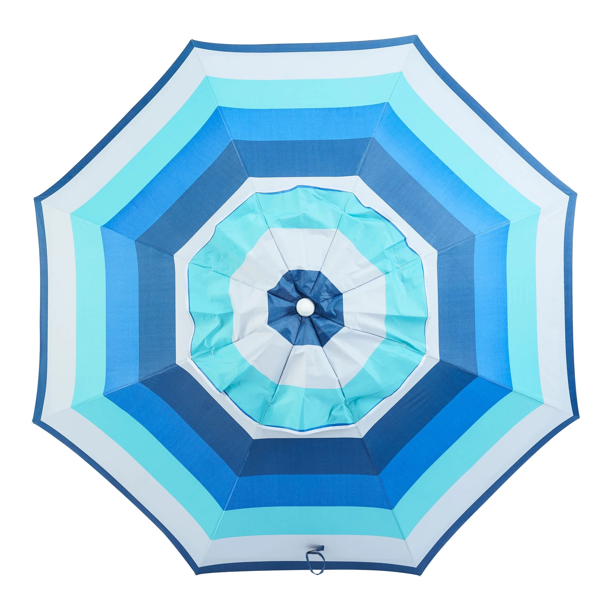 Mainstays 6' Blue Stripe Portable Beach Umbrella, UV Protection | Walmart (US)