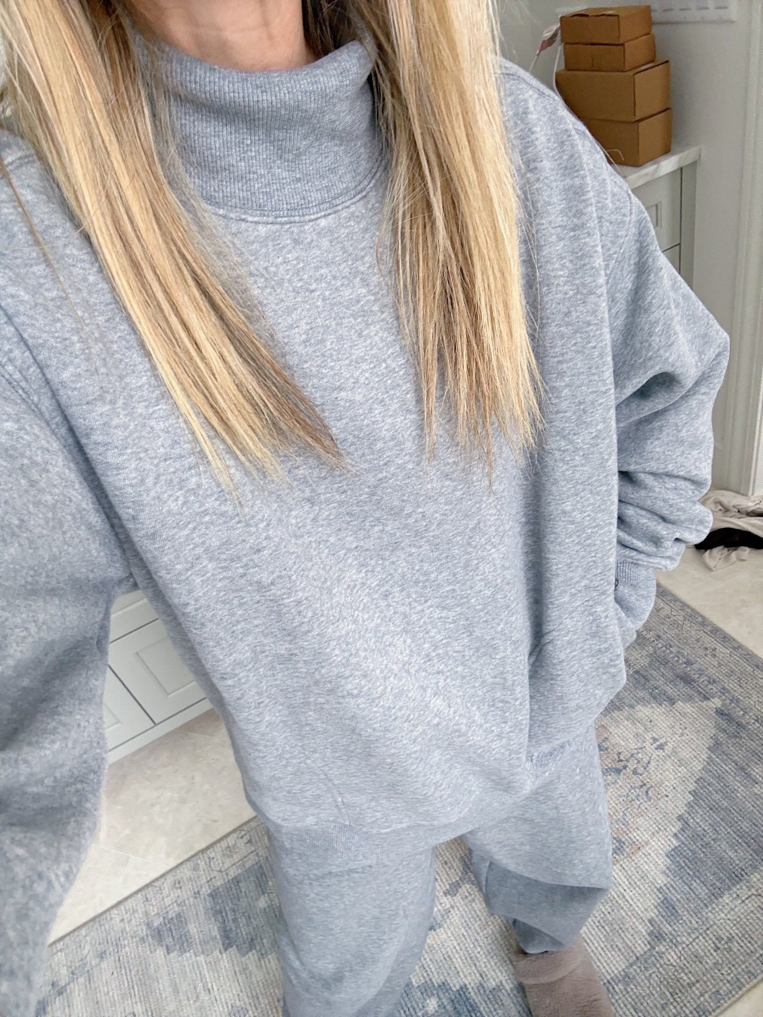 The coziest new lounge set! Wearing xs in top and bottom! Also snagged in the prettiest green! 💚

#LTKOver40