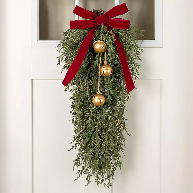 Juniper Bell Red Bow Christmas Teardrop | Kirklands