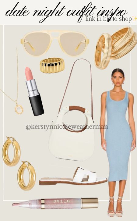 WEDDING GUEST DRESS OUTFIT INSPO | DATE NIGHT OUTFIT INSPO 
🤍☁️✨🌞🕊️

Outfit inspiration for a wedding, date night, blue body con dress, white slip on shoes, gold jewelry 


#LTKsalealert #LTKwedding #LTKstyletip