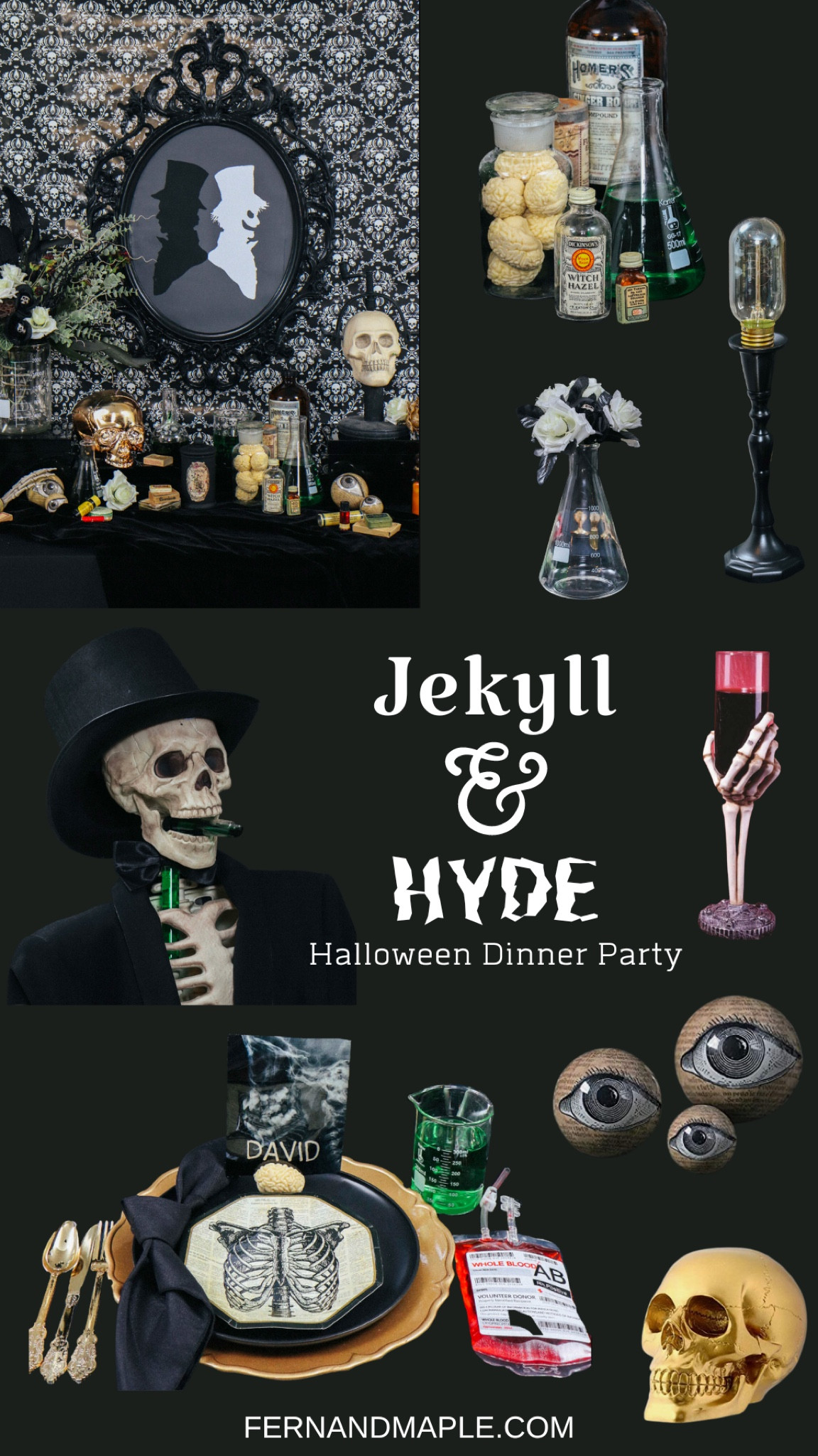 Host a dark, spooky, and elegant Jekyll and Hyde themed Halloween dinner party!

#LTKparties #LTKhome #LTKHalloween