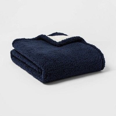 Solid Sherpa Throw Blanket - Threshold™ | Target