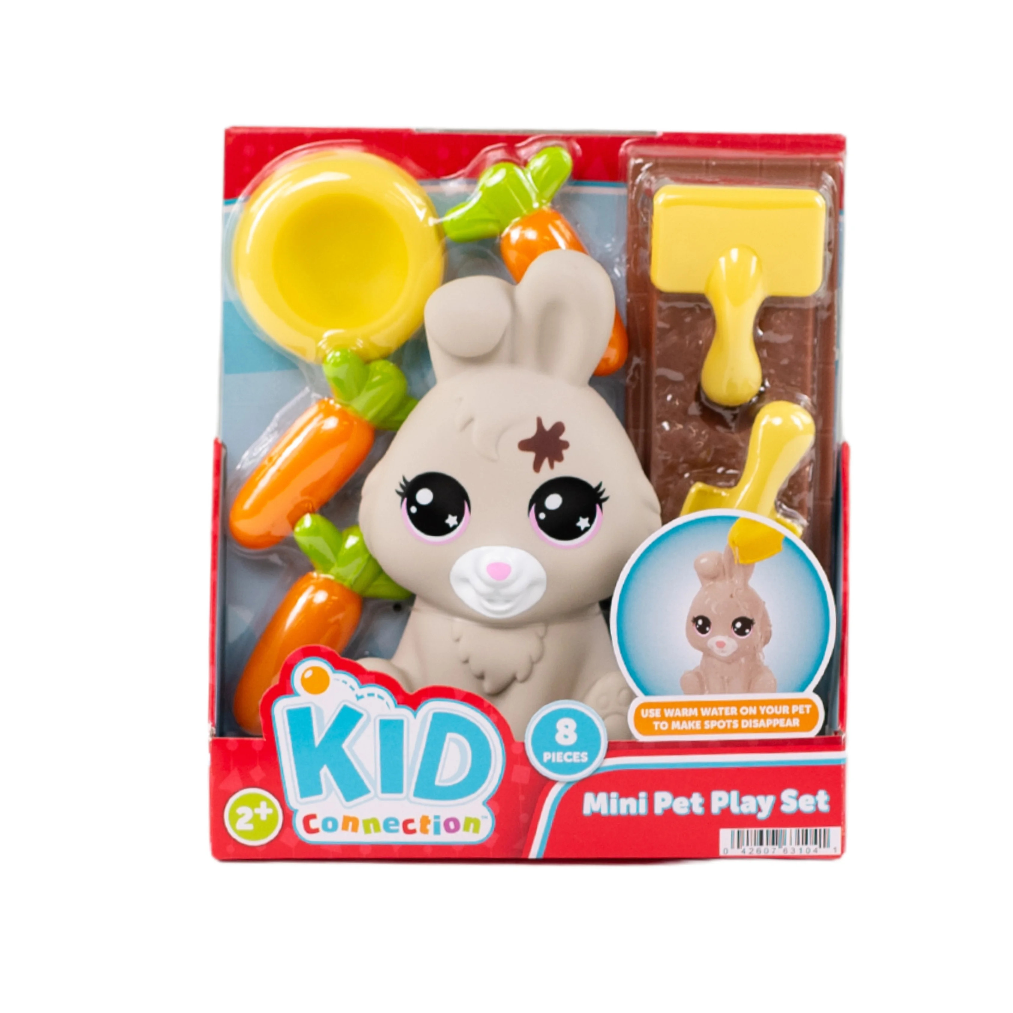 Kid Connection Mini Pet Rabbit Water Play Set with Color Changing Feature, 8 Pieces, Toddler Toys... | Walmart (US)