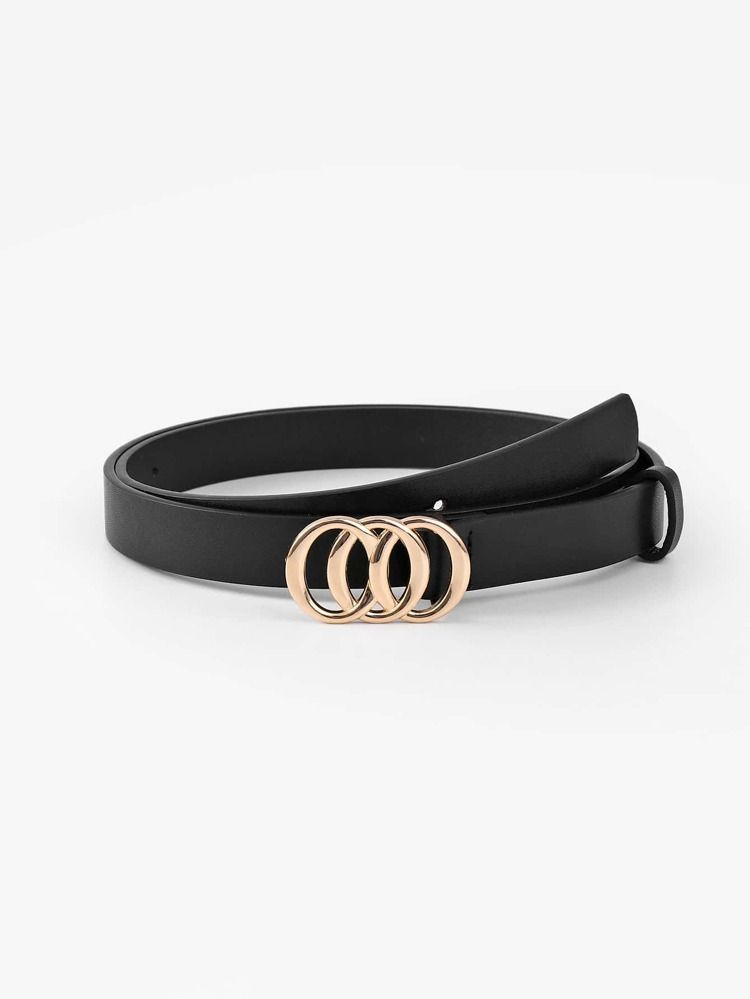 Round Buckle Belt With Punch Tool | SHEIN