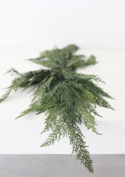 Fake Cedar Winter Mantel Swag Garland - 46" Long | Afloral (US)
