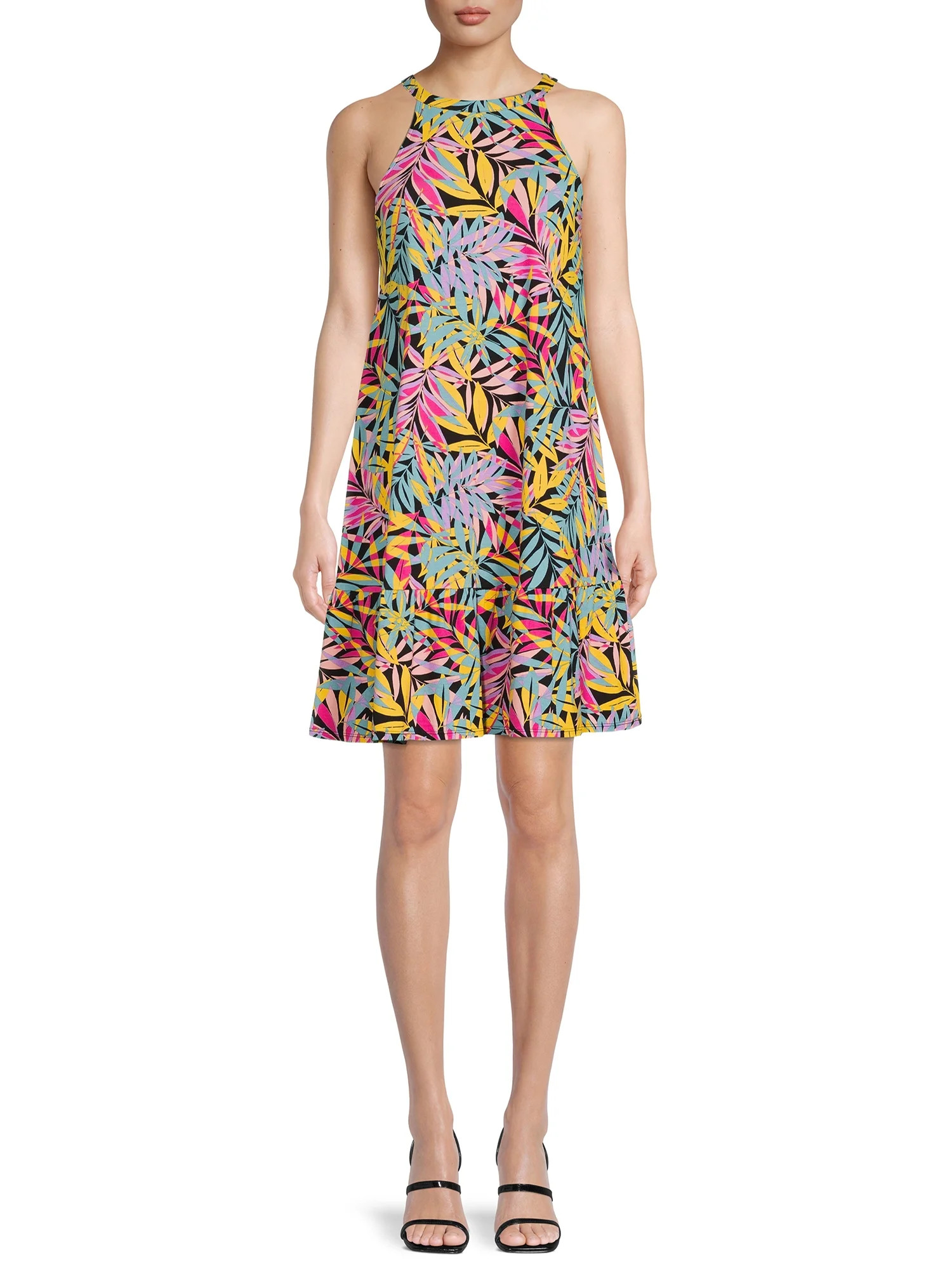 Time and Tru Women's Knit Halter Dress | Walmart (US)