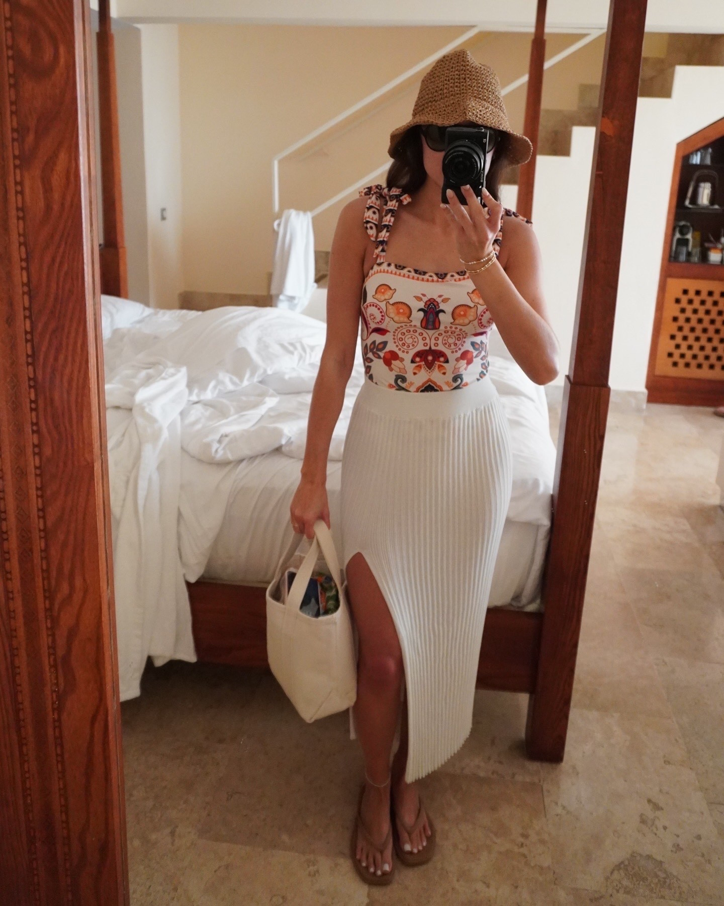 Tropical one piece swimsuit for Mexico vacation and a cute cover up skirt!

#LTKSwim #LTKootd #LTKTravel