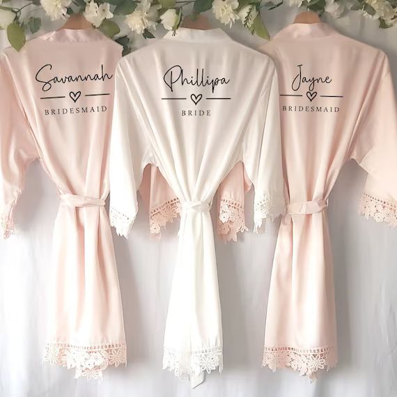 Personalised Bridesmaid Robes Bridal Party Robes Bridesmaid - Etsy | Etsy (US)