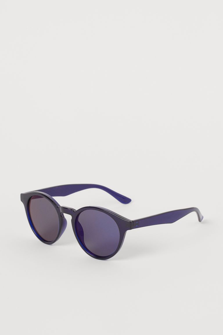 H & M - Round Sunglasses - Blue | H&M (US + CA)