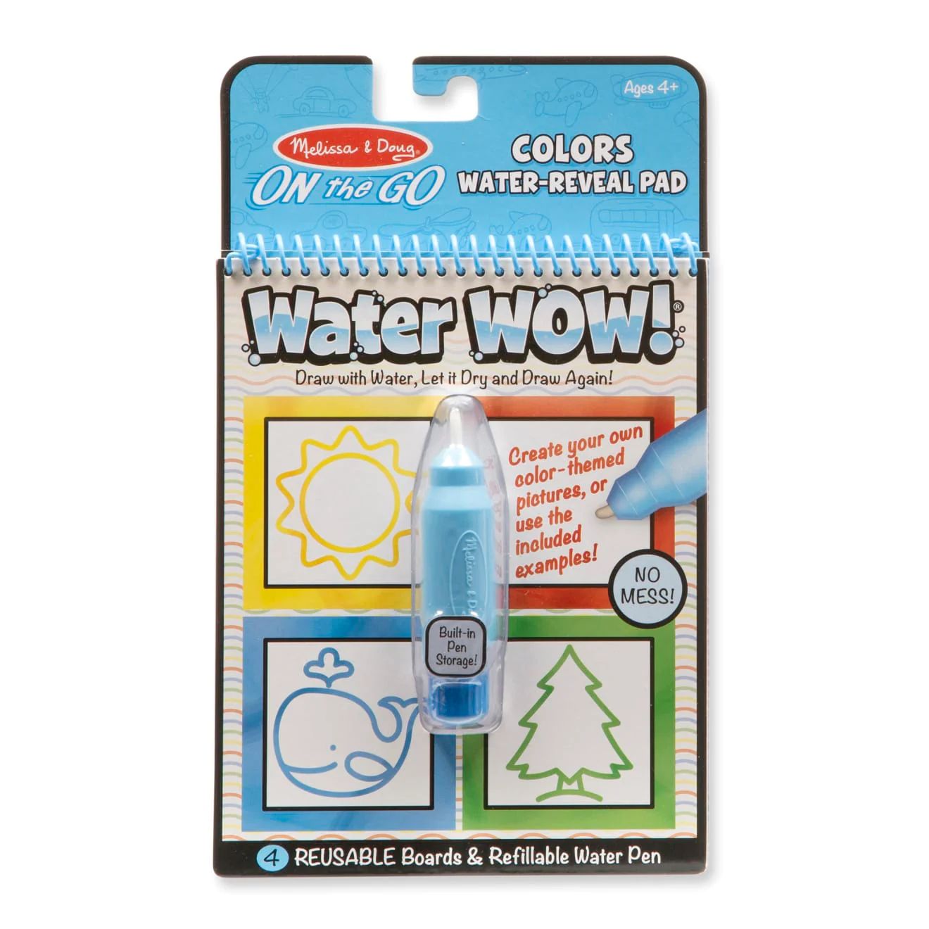 Water Wow! - Colors & Shapes Water Reveal Pad - On the Go Travel Activity | Melissa and Doug