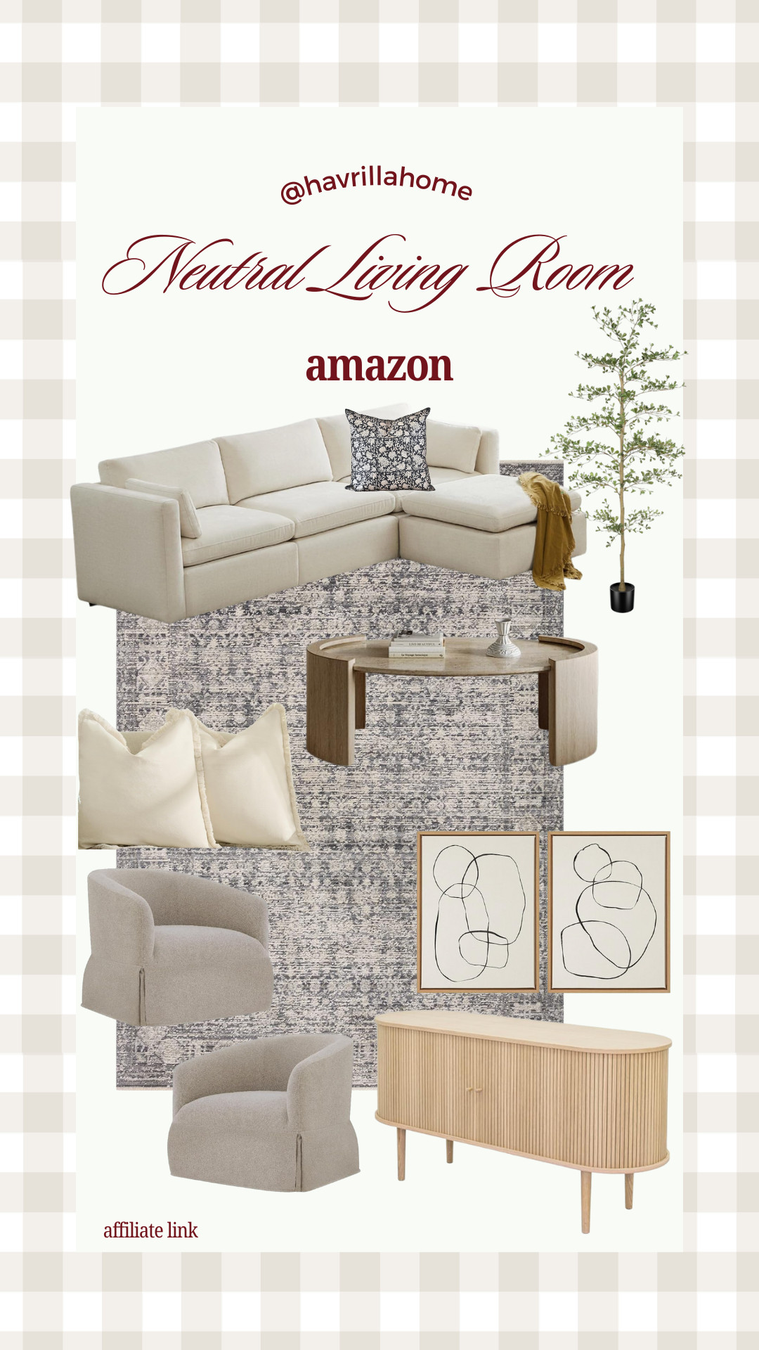 Neutral living room decor, amazon living room finds, neutral sectional sofa, neutral area rug, modern coffee table, accent chair neutral, neutral throw pillows, abstract wall art neutral, sideboard cabinet living room, modern organic living room, beige living room decor, minimalist living room ideas, neutral home aesthetic, cozy neutral living room. Follow @havrillahome on Instagram and Pinterest for more home decor inspiration, diy and affordable finds Holiday, christmas decor, home decor, living room, Candles, wreath, faux wreath, walmart, Target new arrivals, winter decor, spring decor, fall finds, studio mcgee x target, hearth and hand, magnolia, holiday decor, dining room decor, living room decor, affordable, affordable home decor, amazon, target, weekend deals, sale, on sale, pottery barn, kirklands, faux florals, rugs, furniture, couches, nightstands, end tables, lamps, art, wall art, etsy, pillows, blankets, bedding, throw pillows, look for less, floor mirror, kids decor, kids rooms, nursery decor, bar stools, counter stools, vase, pottery, budget, budget friendly, coffee table, dining chairs, cane, rattan, wood, white wash, amazon home, arch, bass hardware, vintage, new arrivals, back in stock, washable rug 
 

 

#LTKHome