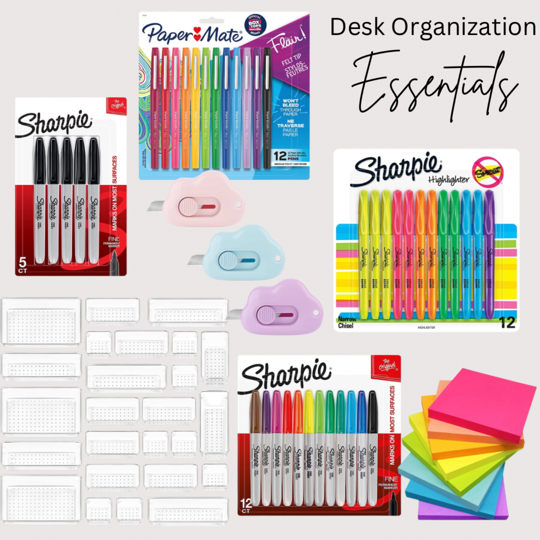 Office Desk Organization
#clearorganizers #organizingbins #officeorganizers #officesupplies #amazonorganizers 

#LTKOver40 #LTKHome #LTKFindsUnder50