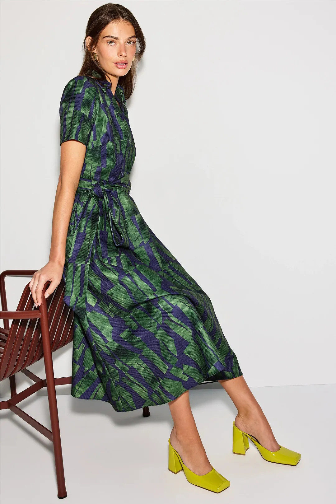 Short Sleeve Collar Full Skirt Day DressHeartAdd to Hearts | Rent the Runway