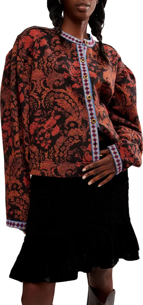 Contrast Trim Button-Up Jacket | Nordstrom